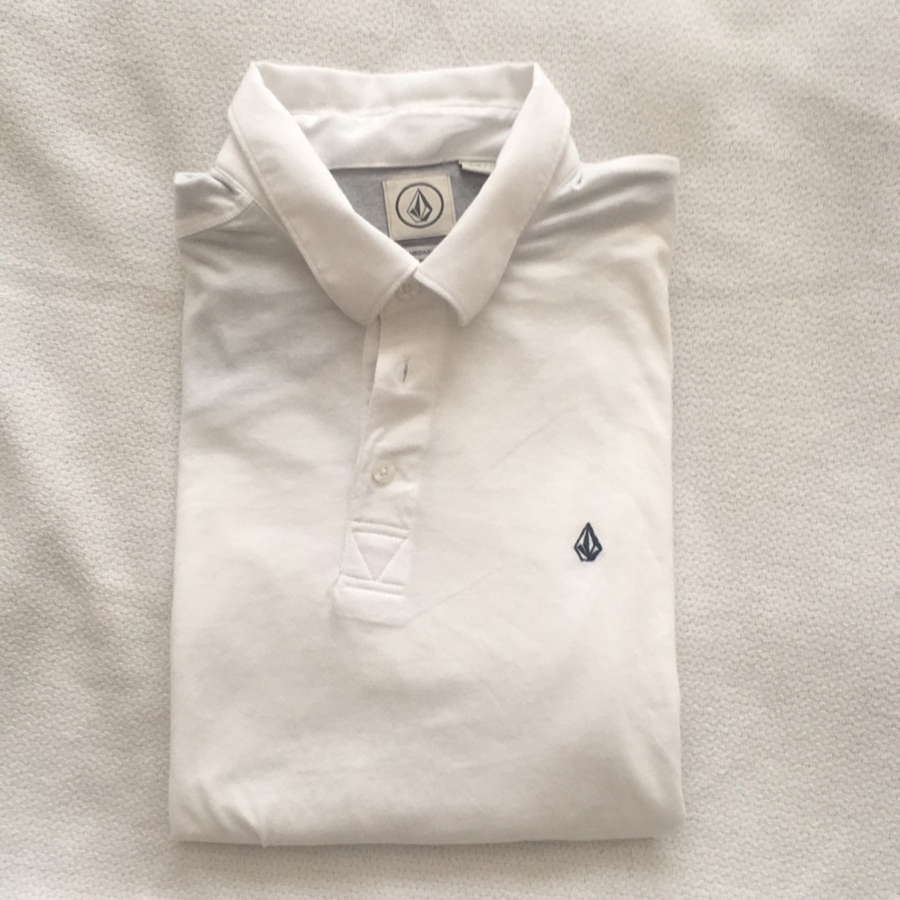 All white polo